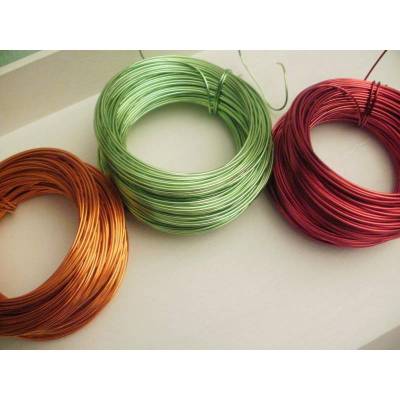 3 m Aludraht 2 mm dick in orange, grün oder rot