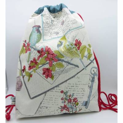 Rucksack lucky birds hessmade-Unikat