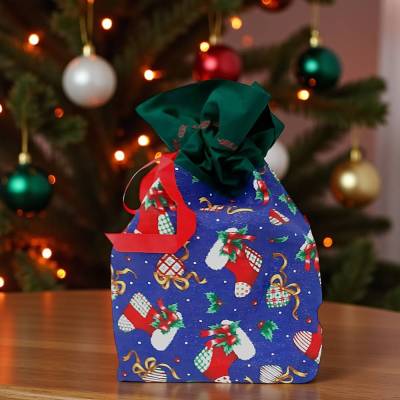 Nikolaussäckchen, Stoffsäckchen, Geschenkeverpackung aus Stoff