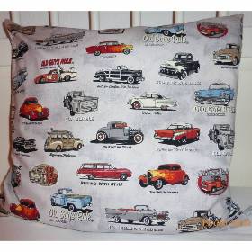 Kissen Oldtimer, 50x50 cm, Geschenk für Ihn, Unikat