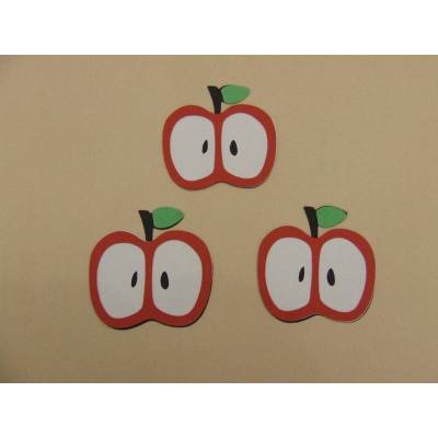 süße Äpfel  - Stanzteile - Scrapbooking