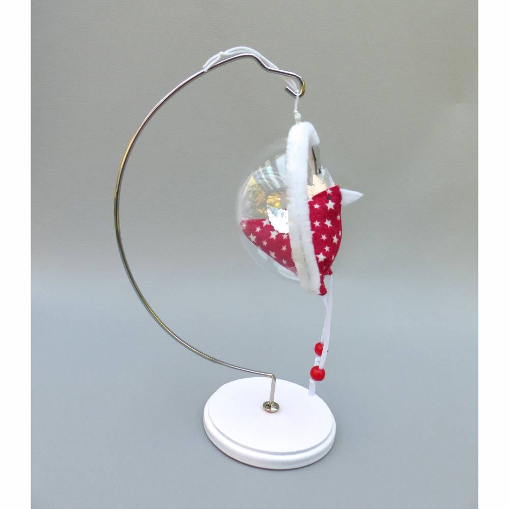 Christbaumschmuck-Huhn *Chilling Christmas-Chicken* Weihnachtsdeko, Stoffhuhn für Weihnachten, andere Weihnachtskugel Bild 6