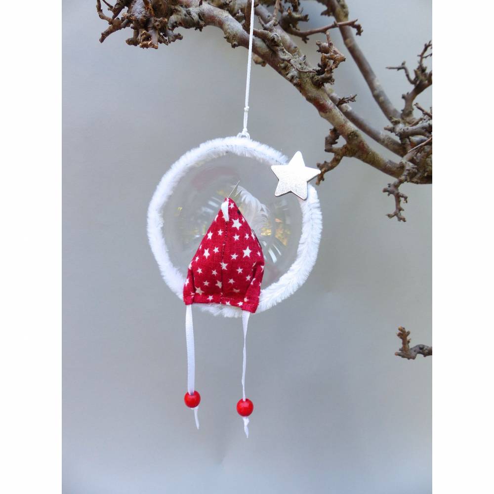 Christbaumschmuck-Huhn *Chilling Christmas-Chicken* Weihnachtsdeko, Stoffhuhn für Weihnachten, andere Weihnachtskugel Bild 9