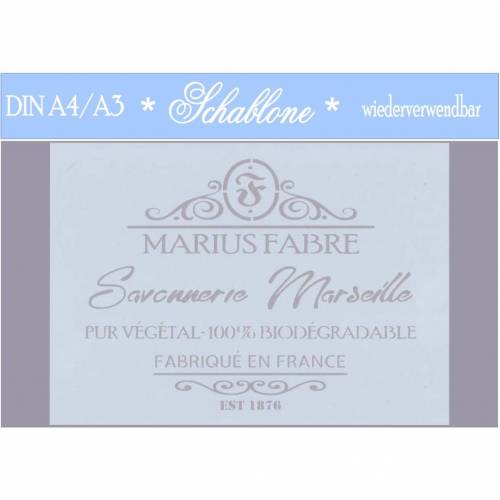 Schablone - A4 - A3 - wiederverwendbar - Vintage - Shabby - Nostalgie - 7154