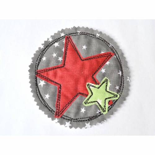 Stickdatei Sterne Button doodle 16x16cm