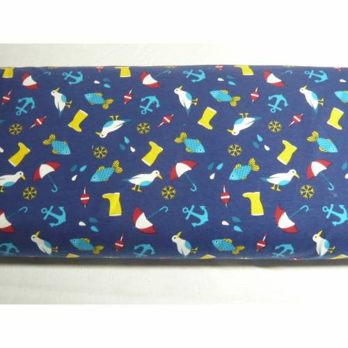 12,50 EUR/m Jersey Baumwolle Angeln an der Ostsee / Nordsee Baumwolljersey