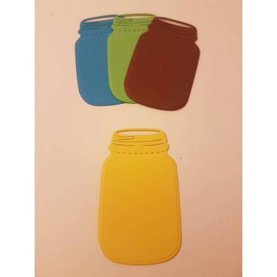 Vorratsgläser - Stanzteile - Scrapbooking