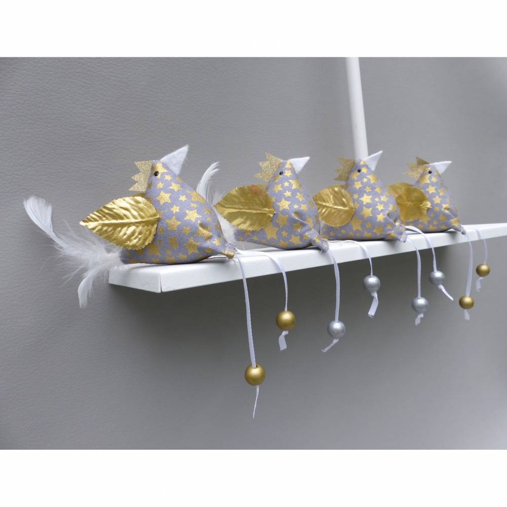 2 Christbaumschmuck-Hühner *crazy Christmas-Chicken*  Weihnachtsdeko, Stoffhühner für Weihnachten Bild 2