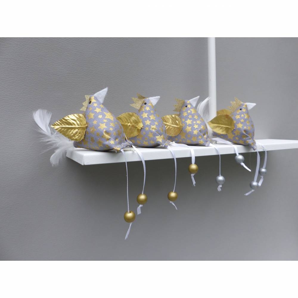 2 Christbaumschmuck-Hühner *crazy Christmas-Chicken*  Weihnachtsdeko, Stoffhühner für Weihnachten Bild 8