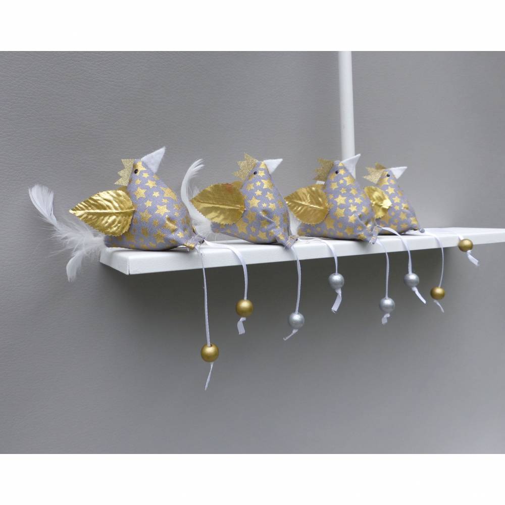 2 Christbaumschmuck-Hühner *crazy Christmas-Chicken*  Weihnachtsdeko, Stoffhühner für Weihnachten Bild 9