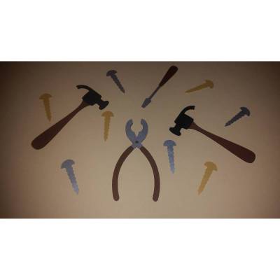 Werkzeuge - Handwerker - Stanzteile - Scrapbooking