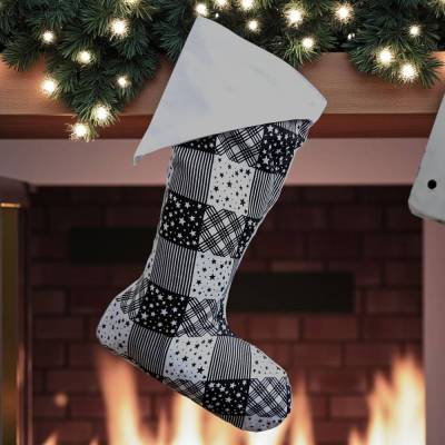 Nikolausstiefel, Kaminsocke, befüllbarer Nikolaus Stiefel zum Aufhängen