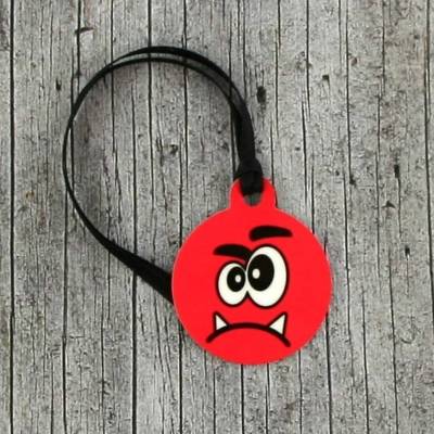 Anhänger **Herr Grummel** von ZWEIFARBIG 3,2cm Glücksbringer Schlüsselanhänger Geschenk Einschulung Taschenanhänger Kindergarten Geburtstag