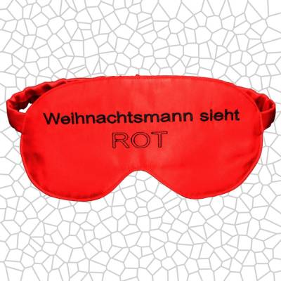 Lustige Schlafmaske für Männer – Weihnachtsgeschenk, witzige Schlafbrille, Rot, la miscela