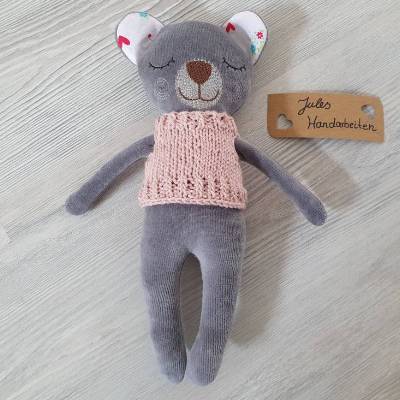 ITH Stickdatei Bär Jennchen, 16x26 cm Rahmen + Strickanleitung