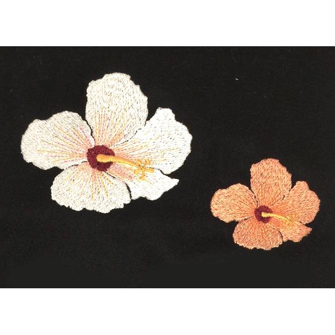 Stickdatei Hibiskus Blüte Blume 4tlg. in 2 verschiedene Varianten Rahmen 10x10 Bild 3