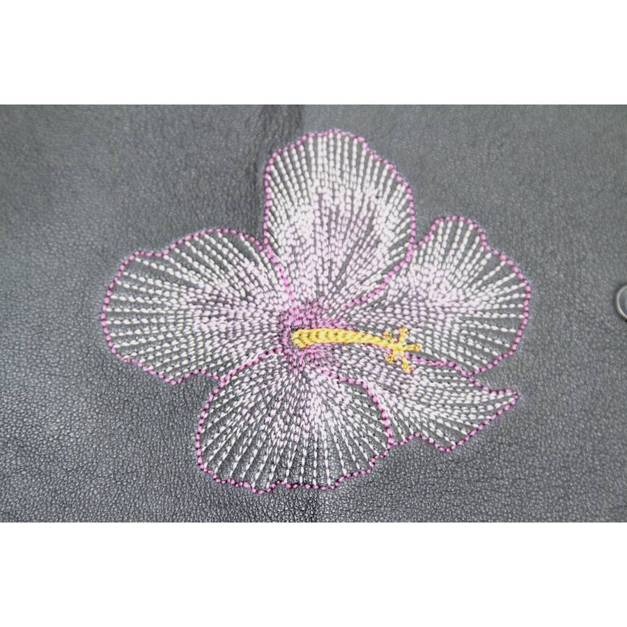Stickdatei Hibiskus Blüte Blume 4tlg. in 2 verschiedene Varianten Rahmen 10x10 Bild 5