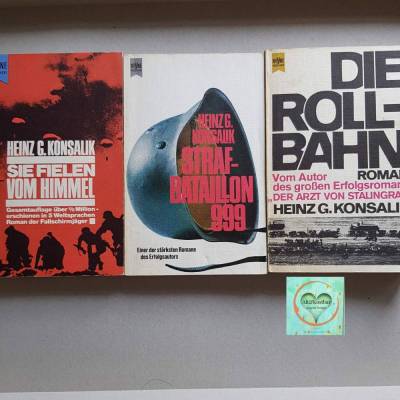 Taschenbuch H.G.Konsalik, Sie fielen vom Himmel - Strafbataillon 999 - Die Rollbahn,  Roman, Erscheinungsjahr 1958