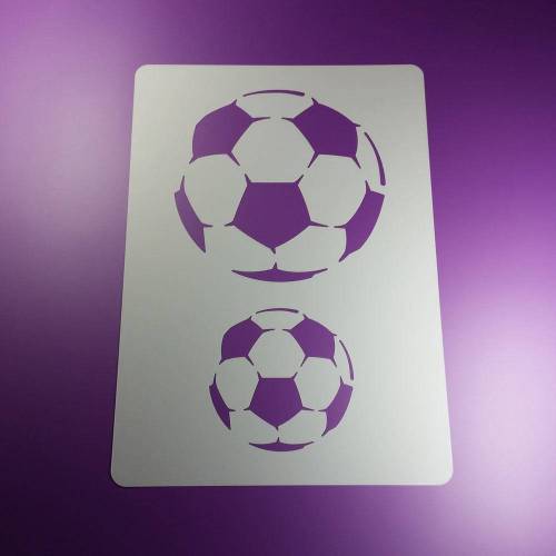 Schablone Fußball 2 Bälle Fussball Ballsport - BA78