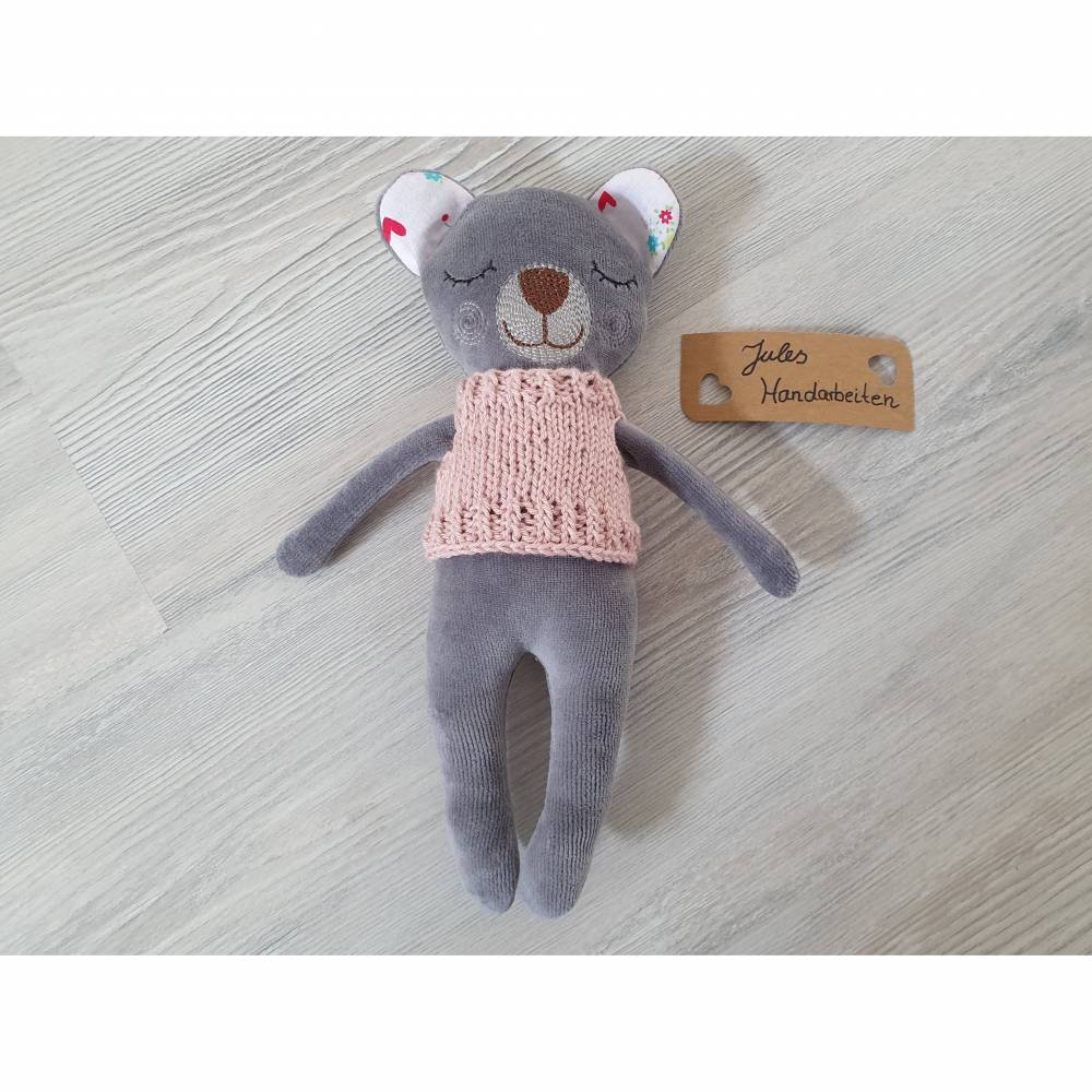 Bundle ITH Stickdatei Hase, Bär und Katze, 16x26 cm Rahmen + Strickanleitung Bild 6