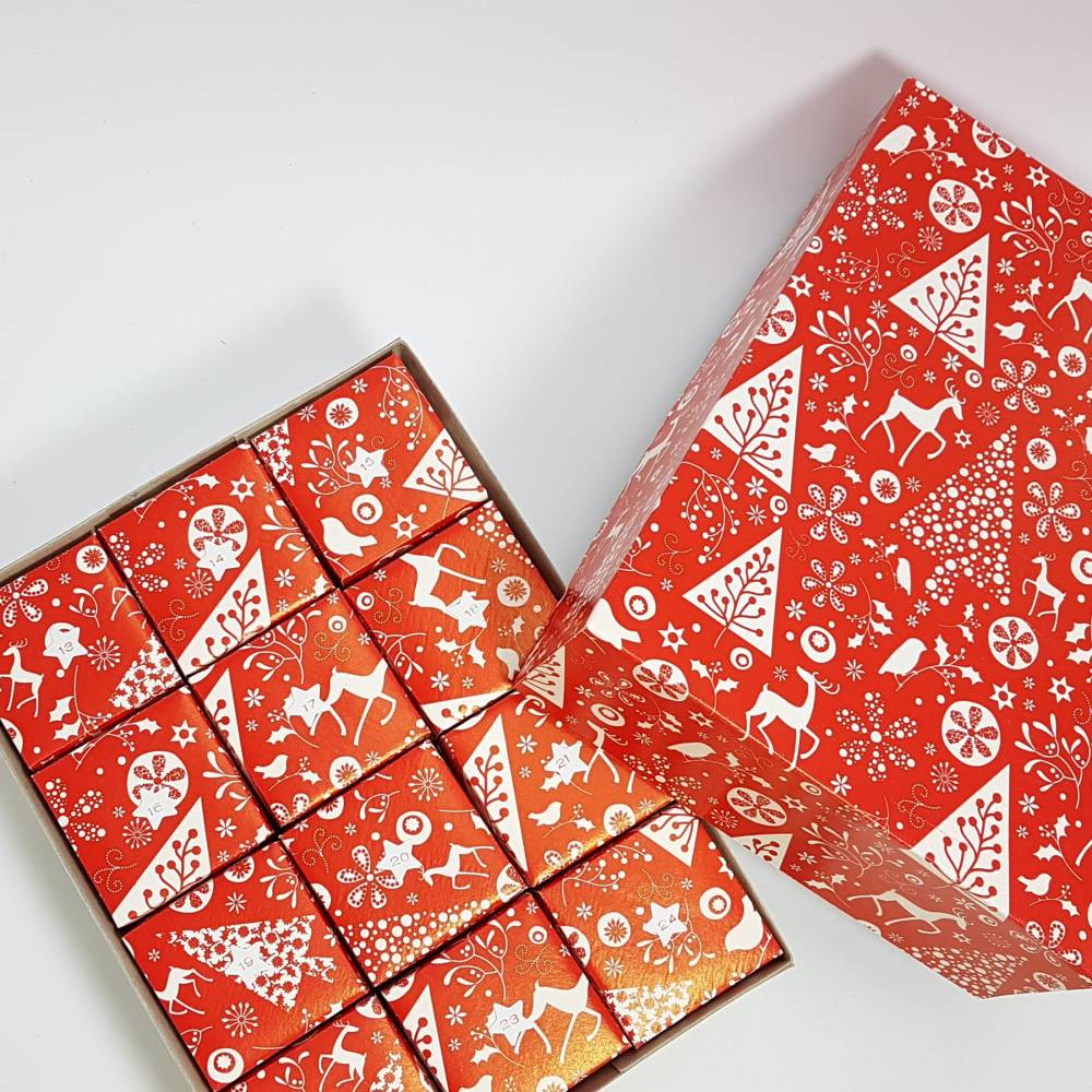 % SALE % Adventskalender zum befüllen 24 Kästchen Bild 2