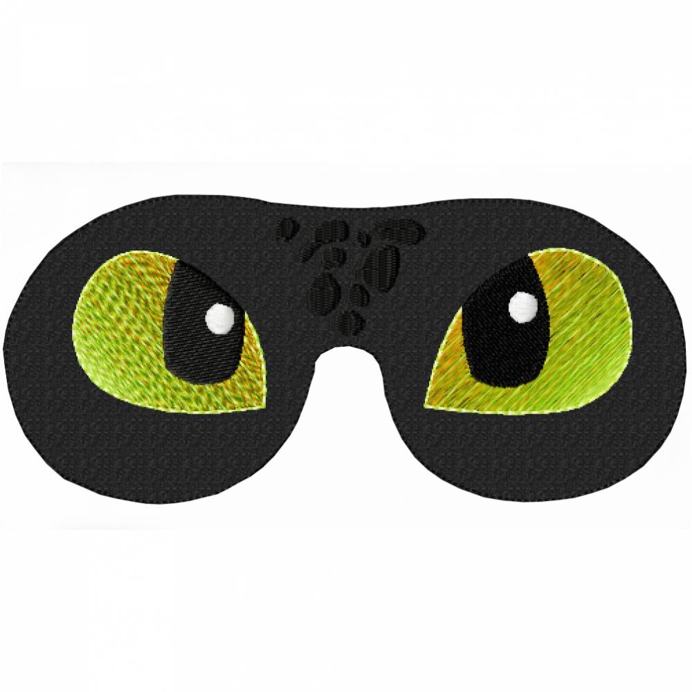 ITH Schlafbrille Drache Stickdatei 2 teilig für Kinder und Erwachsene Rahmen 13x18 bzw. 17x20 oder größer Bild 2