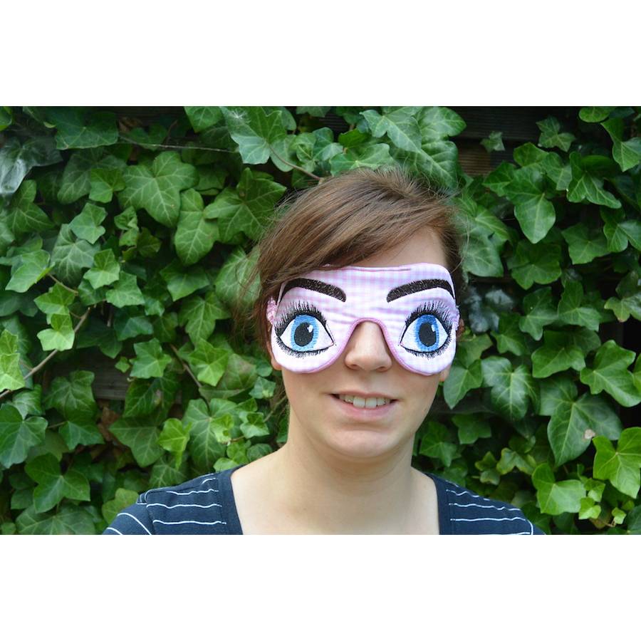 ITH Schlafbrille Augen Stickdatei 2 teilig für Kinder und Erwachsene Rahmen 13x18 bzw.17x20 oder größer Bild 5