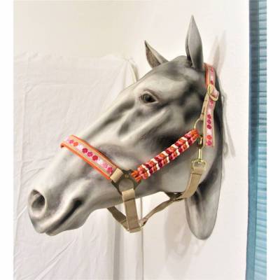 Pferdehalfter "Glücksklee" Halfter Flechthalfter Pferd Pony Vollblut Warmblut Kaltblut