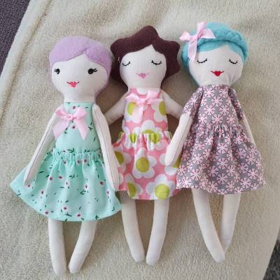 ITH Stickdatei Puppen Antje und Angelika, für 13x18 Rahmen