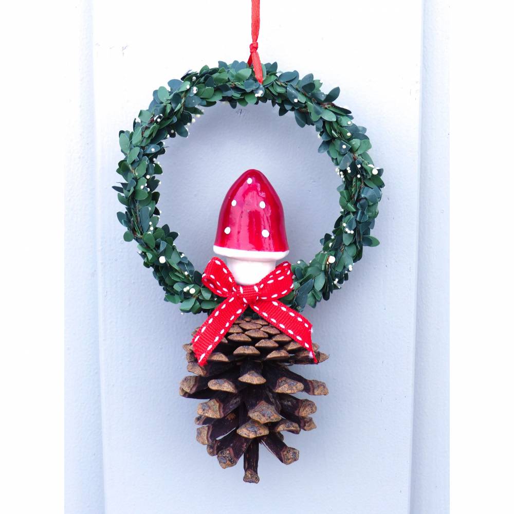 Fensterdeko, Fensterschmuck Winter-Advent-Deko mit Fliegenpilz oder Herz Bild 10