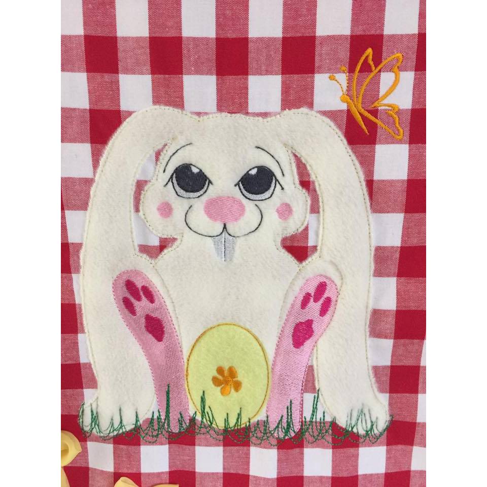 28 tlg. Stickdatei Set Hase Doodle + Applikation Bild 7