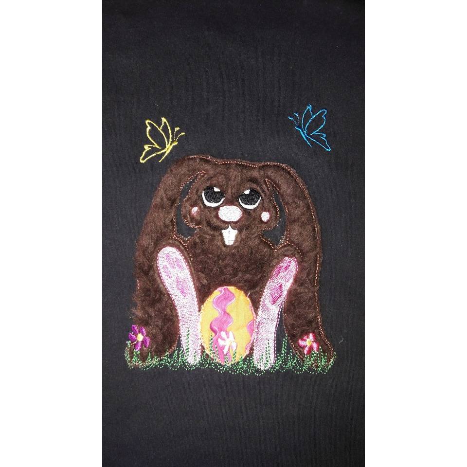 28 tlg. Stickdatei Set Hase Doodle + Applikation Bild 8