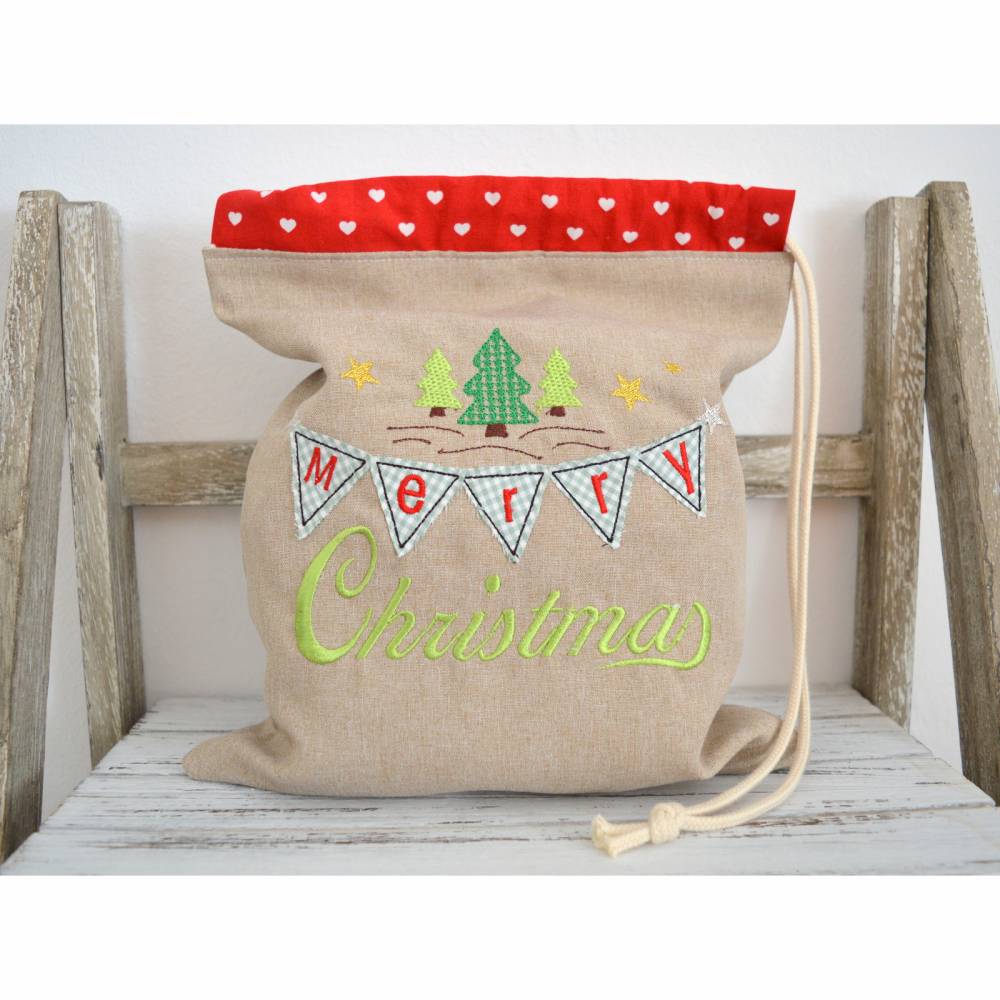 Stickdatei Weihnachten Merry Christmas 13x18cm Bild 1