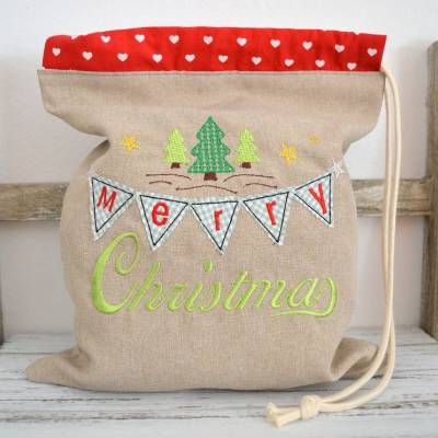 Stickdatei Weihnachten Merry Christmas 13x18cm