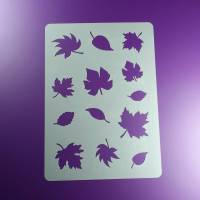 Schablone Blätter Herbst Laub 13 Blätter - BA06