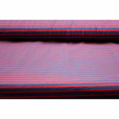 15,00EUR/m Streifenjersey rot-marine