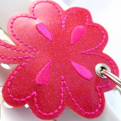 GLÜCKSKLEE Schlüsselanhänger pink Kleeblatt Glück