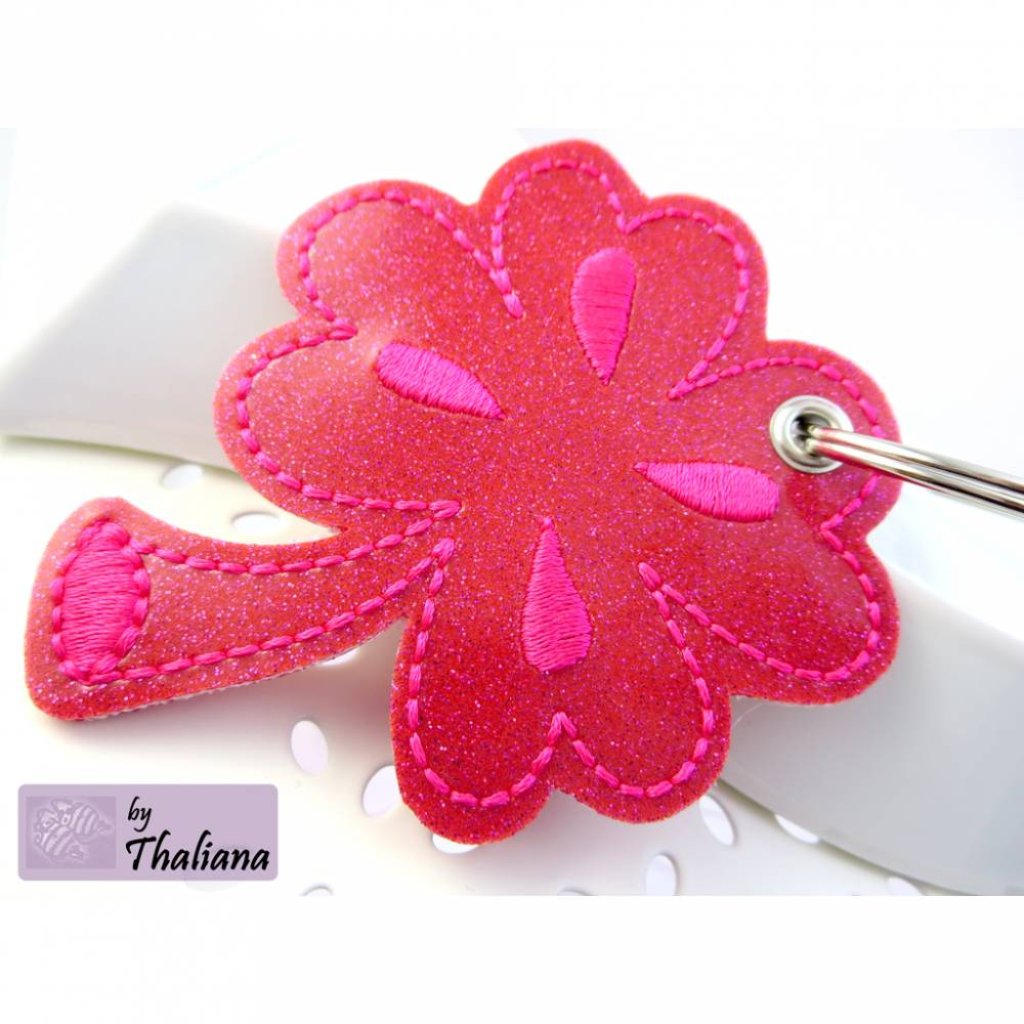 GLÜCKSKLEE Schlüsselanhänger pink Kleeblatt Glück Bild 3