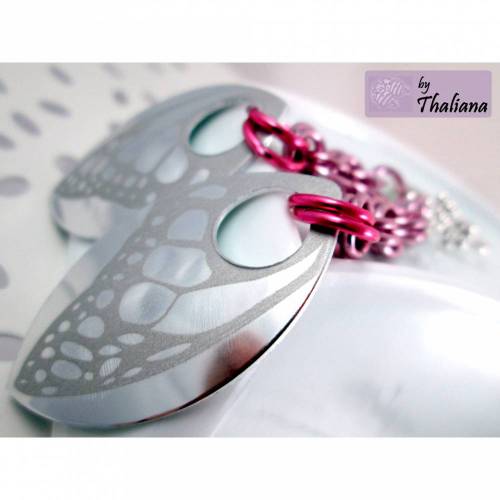 GLAMOURwings Ohrringe Ohrhänger Schmetterling rosa