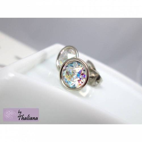 VERWUNSCHENER Spiegel hell glitzernde Ohrstecker