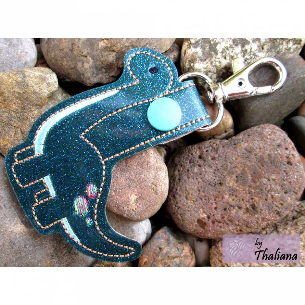 BRACHIOSAURUS Dino Anhänger für Kindergartentasche Bild 1