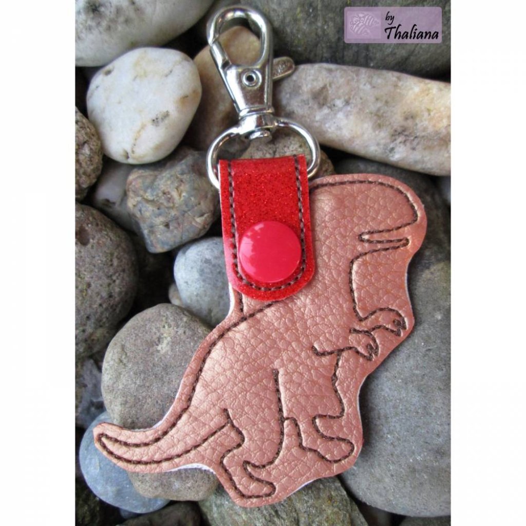 T.REX roter Dino Anhänger für Kindergartentasche Bild 2