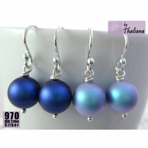 SET DAYandNIGHTSKY Ohrringe Silber Just Pearls