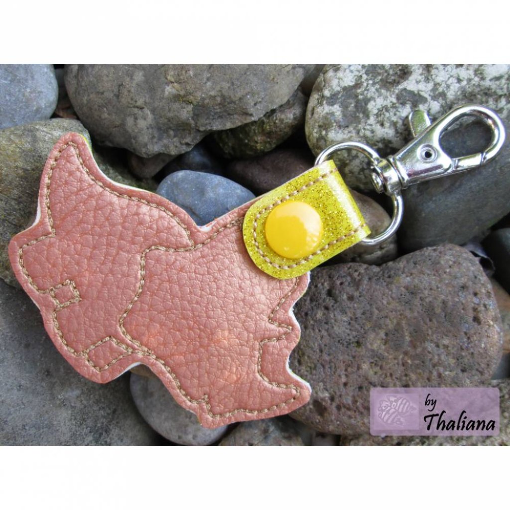 2er Set bunte Dino Anhänger für Kindergartentasche Bild 3