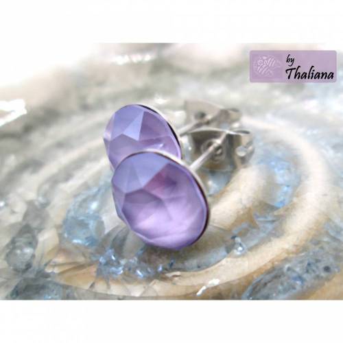 zartlila Ohrstecker LAVENDELEIS edle Stecker lila