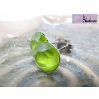 knallig hellgrüne Ohrstecker LIMETTE edle Stecker