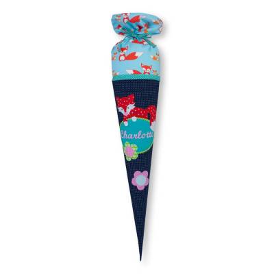 Schultüte Mädchen, Stoffschultüte, Schultüte aus Stoff, Stoffschultüte Mädchen, Schultüte aus Stoff Fuchs