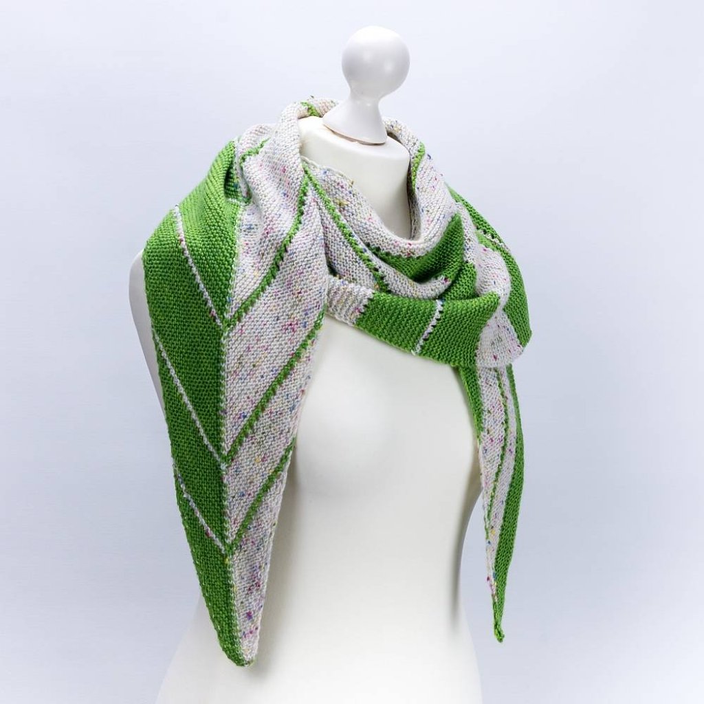 Strickanleitung Dreieckstuch Harlequin Bild 7