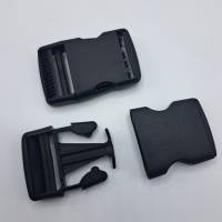 5x Steckverschluss 40mm Steckschnalle schwarz