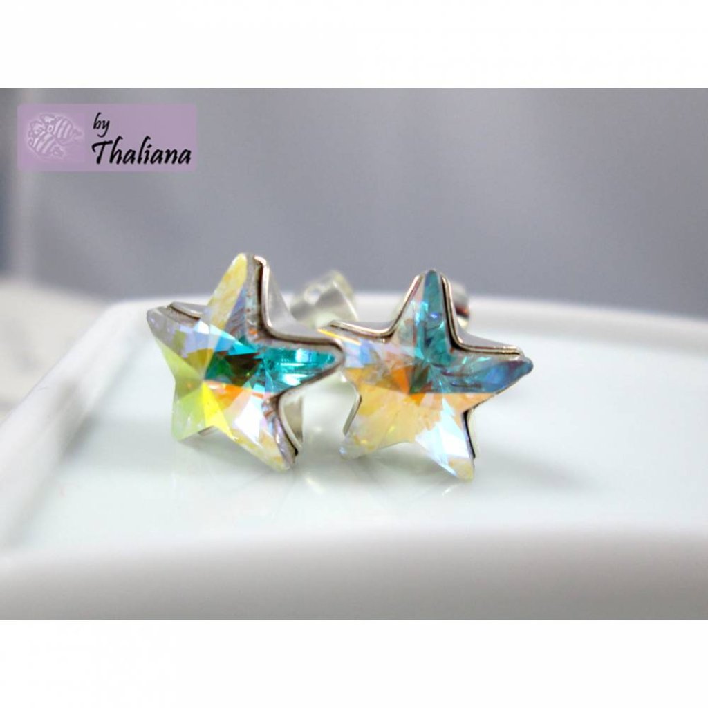 STERNENstaub Glitzer Sternohrstecker Echtsilber Bild 4